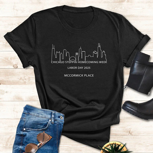 Chicago Steppers Event - Skyline Outline Tee